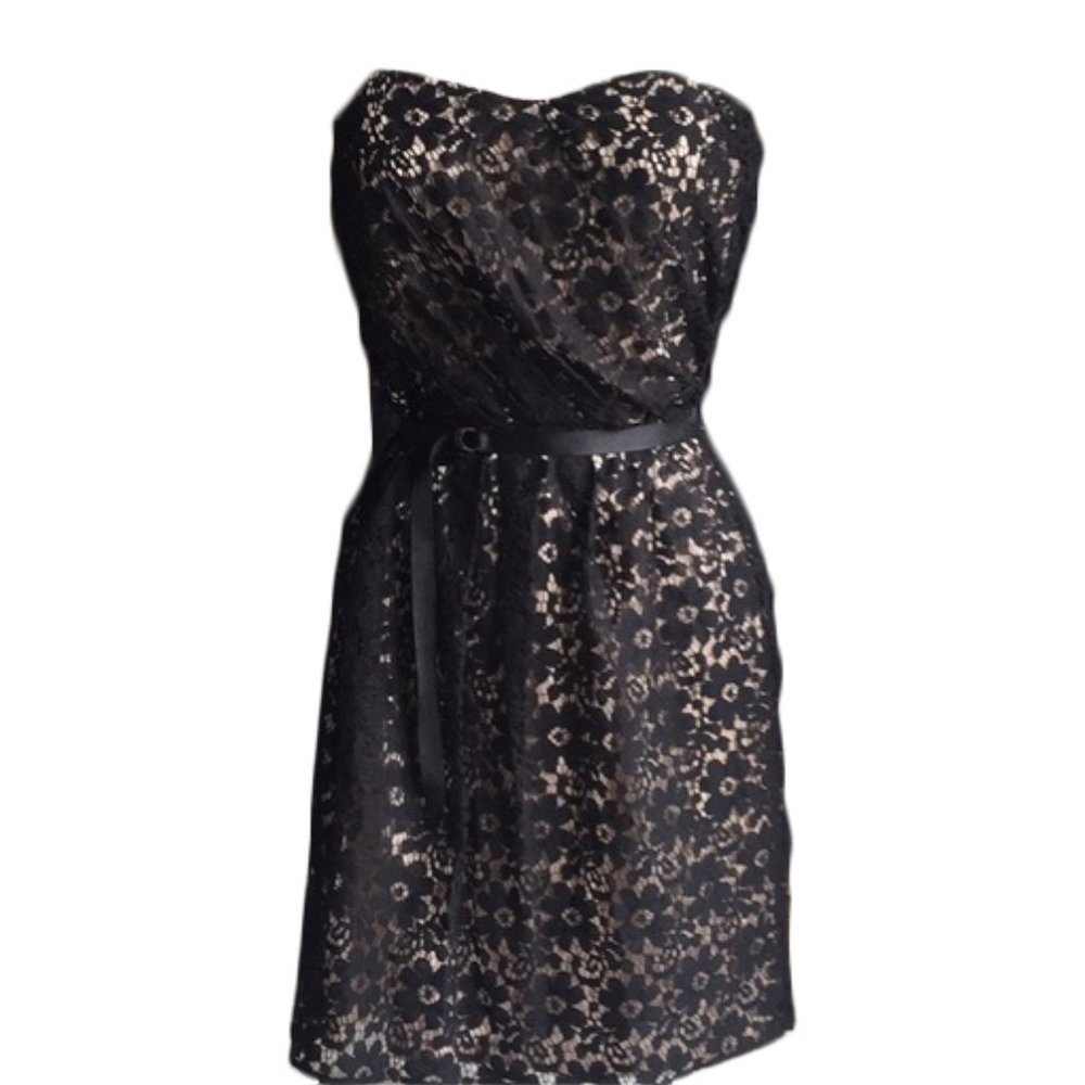 Alexia Admor Black Lace Cocktail Dress, Medium